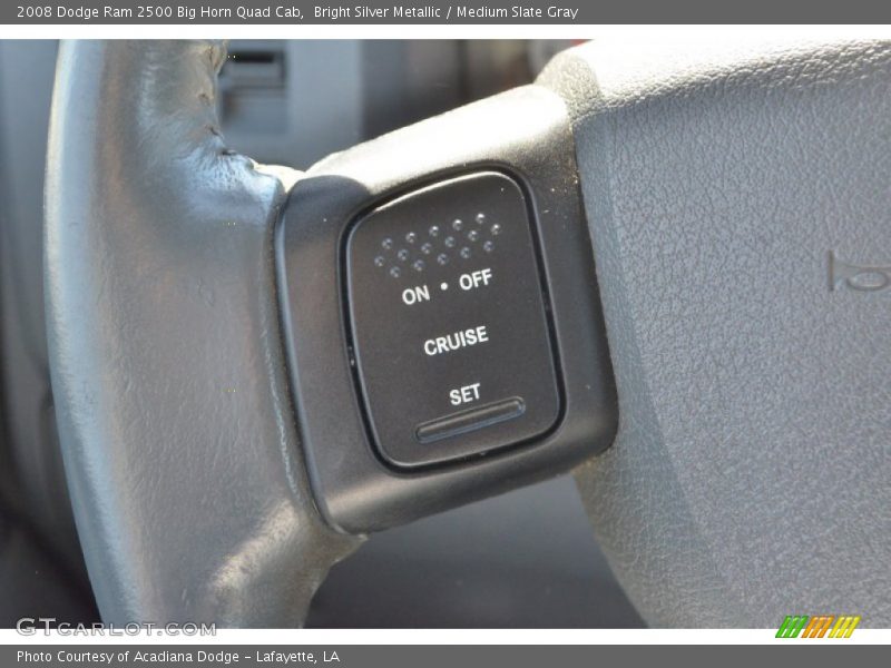 Bright Silver Metallic / Medium Slate Gray 2008 Dodge Ram 2500 Big Horn Quad Cab
