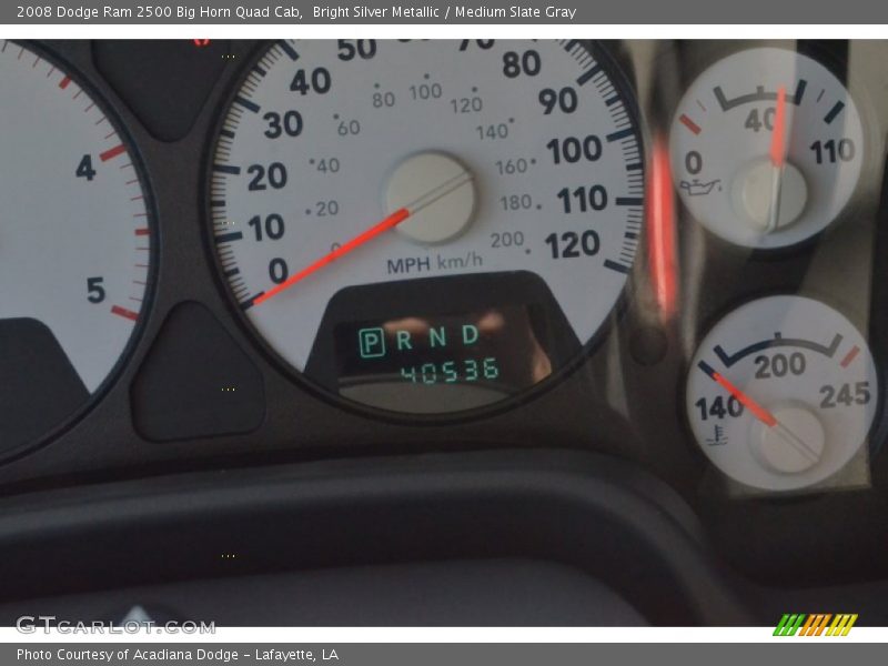 Bright Silver Metallic / Medium Slate Gray 2008 Dodge Ram 2500 Big Horn Quad Cab