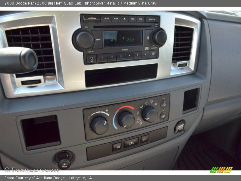 Bright Silver Metallic / Medium Slate Gray 2008 Dodge Ram 2500 Big Horn Quad Cab
