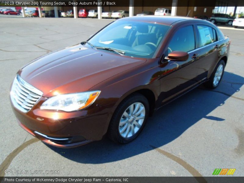 Deep Auburn Pearl / Black 2013 Chrysler 200 Touring Sedan