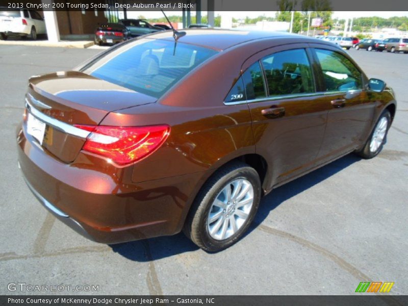 Deep Auburn Pearl / Black 2013 Chrysler 200 Touring Sedan
