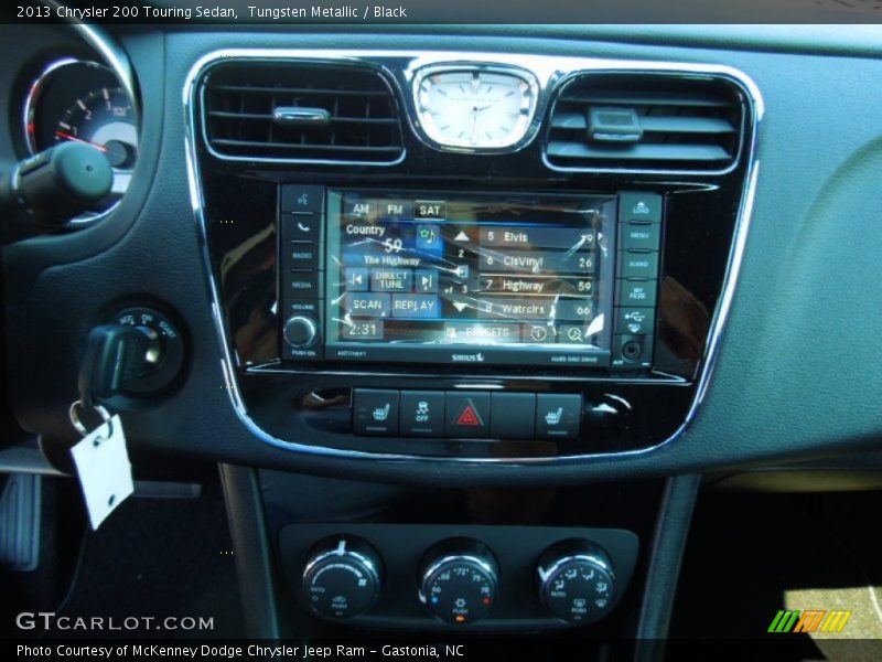 Tungsten Metallic / Black 2013 Chrysler 200 Touring Sedan
