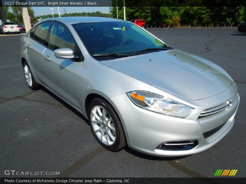 Bright Silver Metallic / Black 2013 Dodge Dart SXT