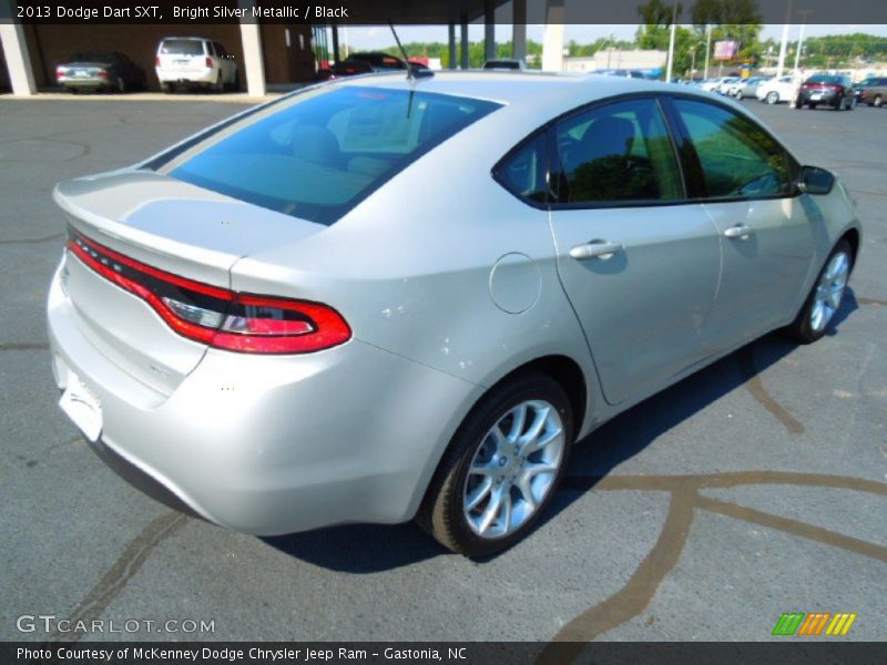 Bright Silver Metallic / Black 2013 Dodge Dart SXT