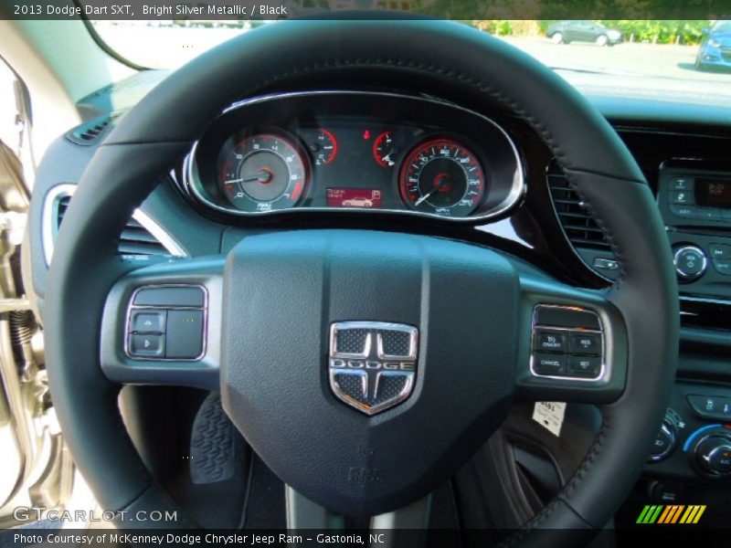 Bright Silver Metallic / Black 2013 Dodge Dart SXT
