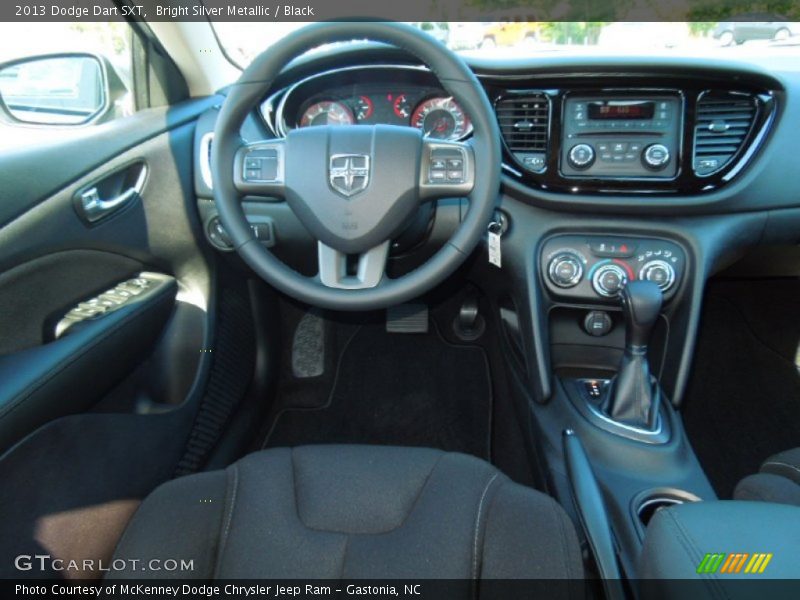 Bright Silver Metallic / Black 2013 Dodge Dart SXT