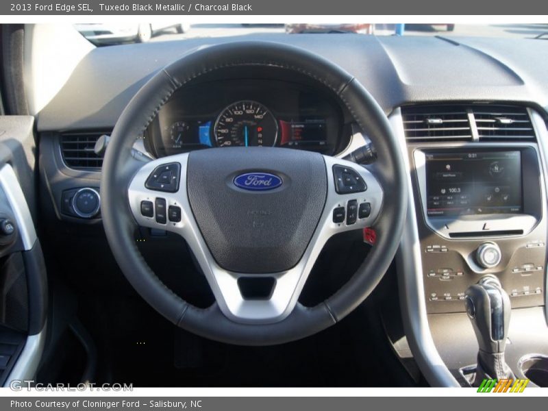 Tuxedo Black Metallic / Charcoal Black 2013 Ford Edge SEL
