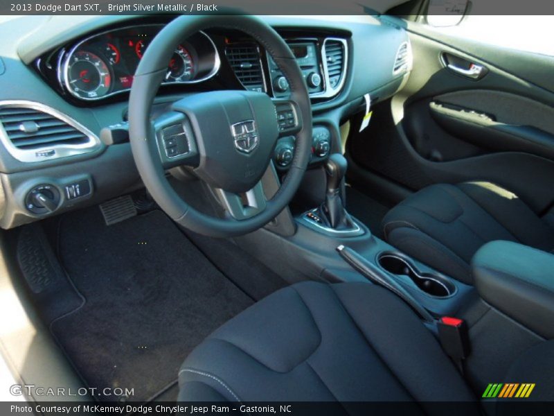 Bright Silver Metallic / Black 2013 Dodge Dart SXT