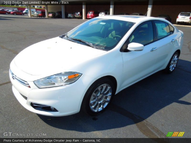 Bright White / Black 2013 Dodge Dart Limited