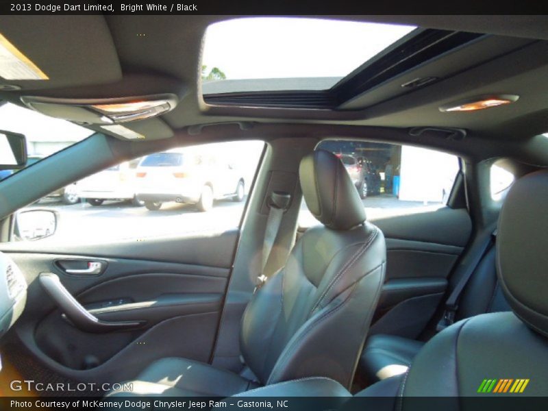 Bright White / Black 2013 Dodge Dart Limited