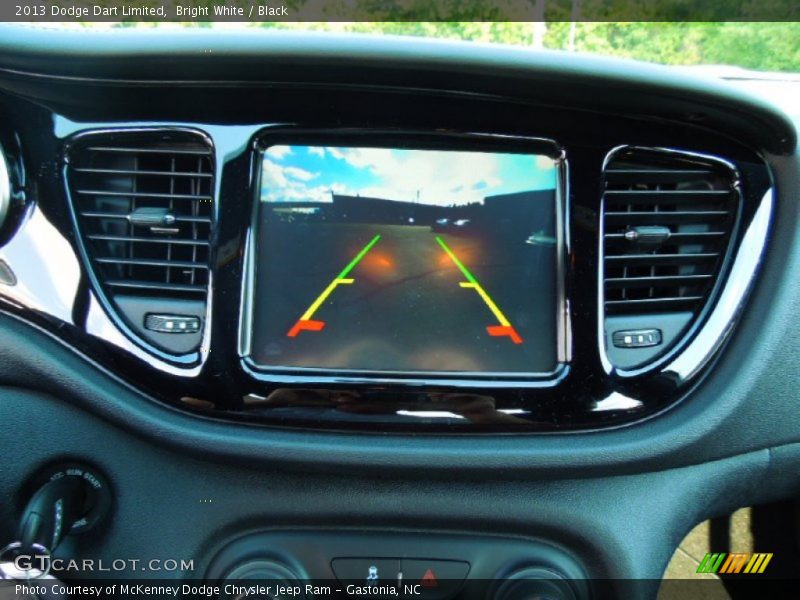 Bright White / Black 2013 Dodge Dart Limited