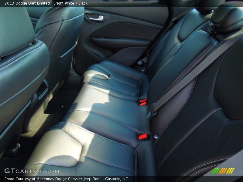 Bright White / Black 2013 Dodge Dart Limited