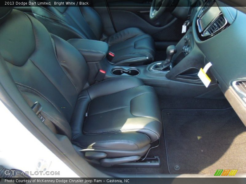 Bright White / Black 2013 Dodge Dart Limited