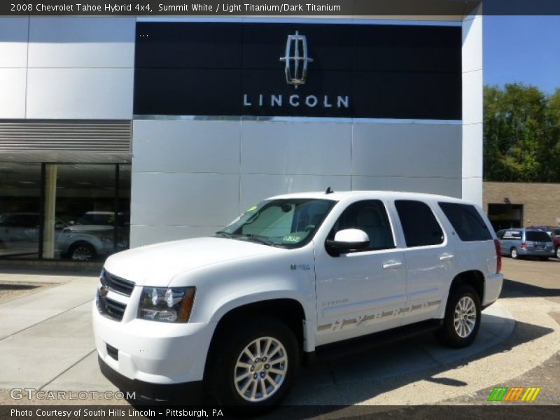 Summit White / Light Titanium/Dark Titanium 2008 Chevrolet Tahoe Hybrid 4x4