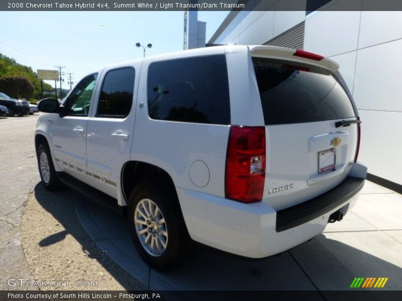 Summit White / Light Titanium/Dark Titanium 2008 Chevrolet Tahoe Hybrid 4x4