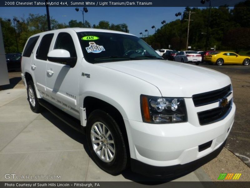 Summit White / Light Titanium/Dark Titanium 2008 Chevrolet Tahoe Hybrid 4x4