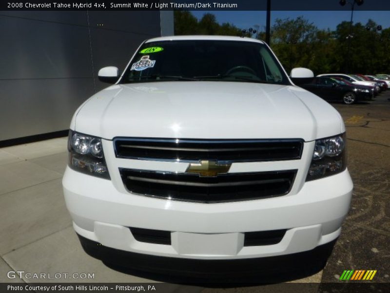 Summit White / Light Titanium/Dark Titanium 2008 Chevrolet Tahoe Hybrid 4x4
