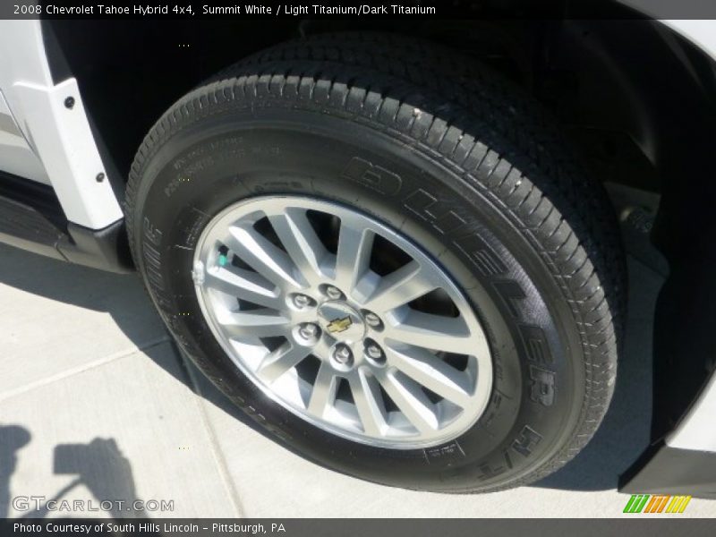 Summit White / Light Titanium/Dark Titanium 2008 Chevrolet Tahoe Hybrid 4x4