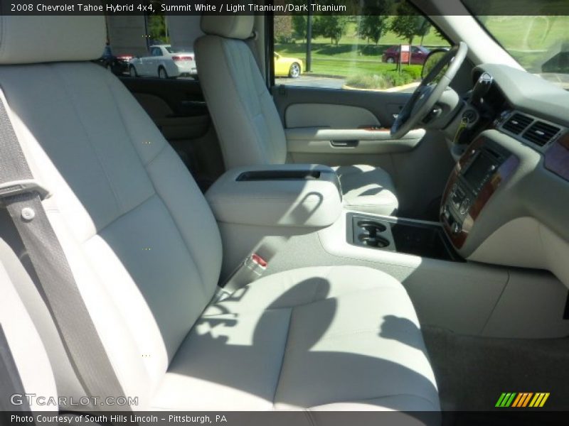 Summit White / Light Titanium/Dark Titanium 2008 Chevrolet Tahoe Hybrid 4x4