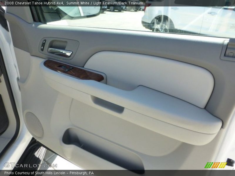 Summit White / Light Titanium/Dark Titanium 2008 Chevrolet Tahoe Hybrid 4x4