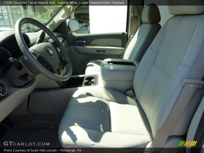 Summit White / Light Titanium/Dark Titanium 2008 Chevrolet Tahoe Hybrid 4x4