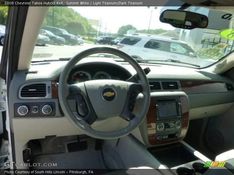 Summit White / Light Titanium/Dark Titanium 2008 Chevrolet Tahoe Hybrid 4x4