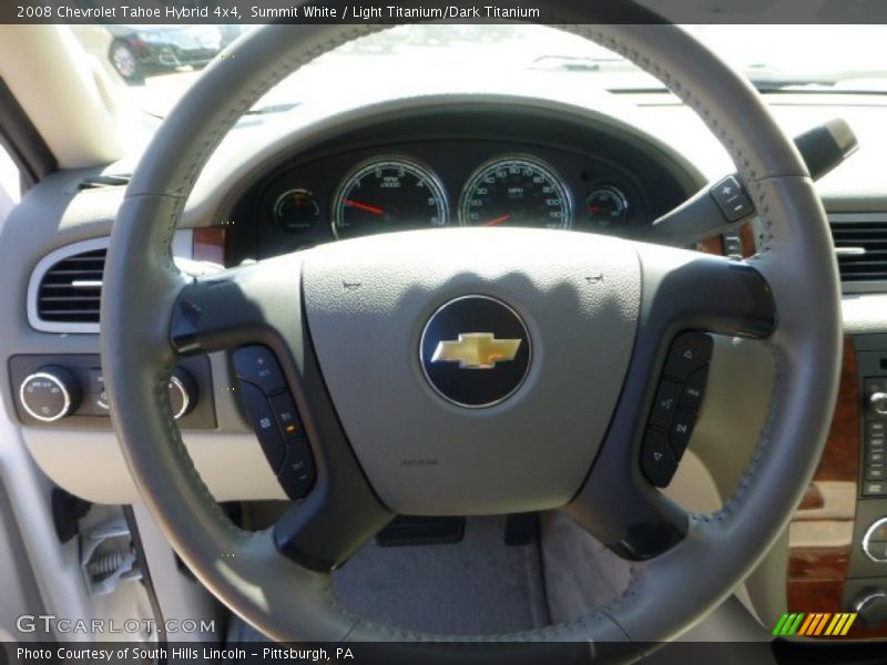 Summit White / Light Titanium/Dark Titanium 2008 Chevrolet Tahoe Hybrid 4x4