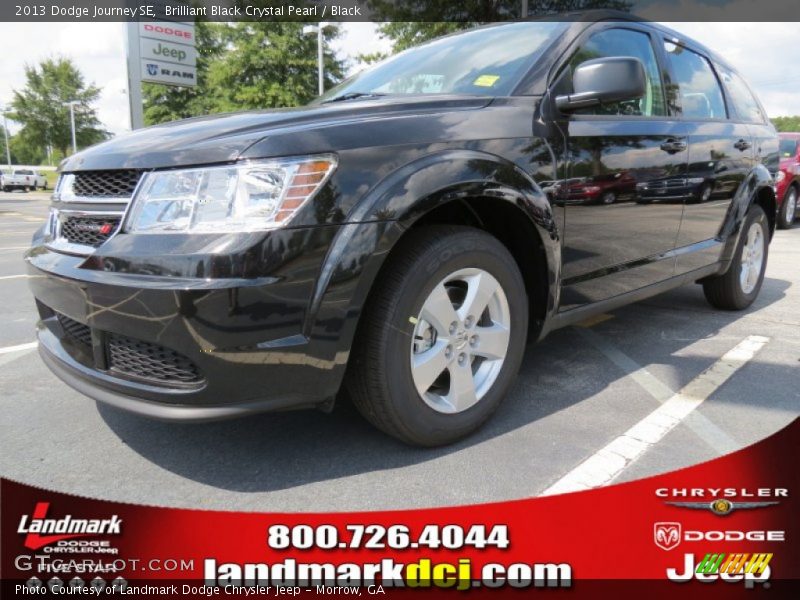 Brilliant Black Crystal Pearl / Black 2013 Dodge Journey SE