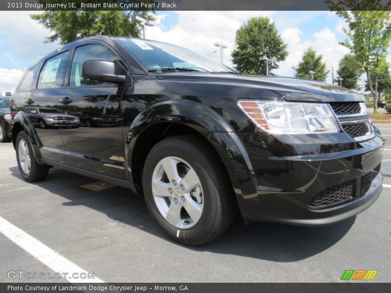Brilliant Black Crystal Pearl / Black 2013 Dodge Journey SE