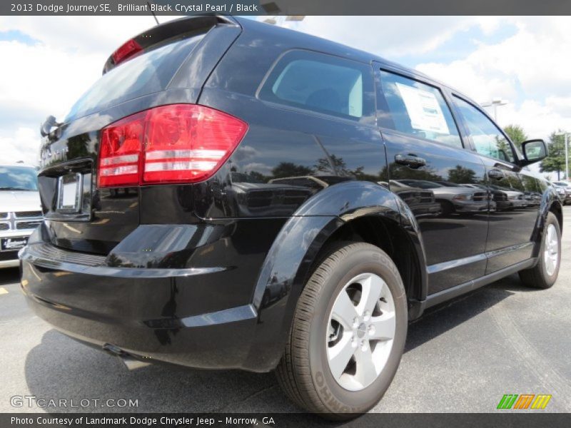Brilliant Black Crystal Pearl / Black 2013 Dodge Journey SE