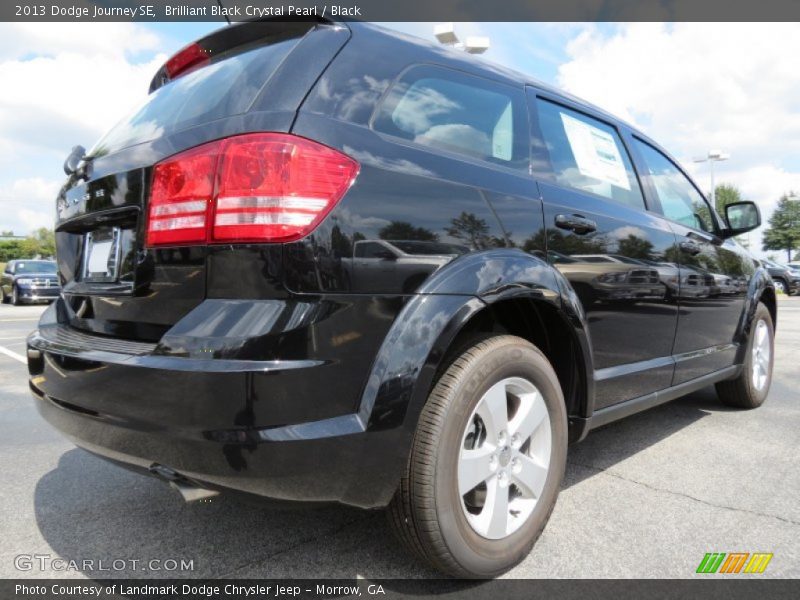 Brilliant Black Crystal Pearl / Black 2013 Dodge Journey SE