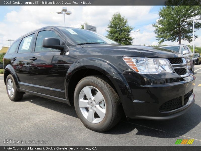 Brilliant Black Crystal Pearl / Black 2013 Dodge Journey SE