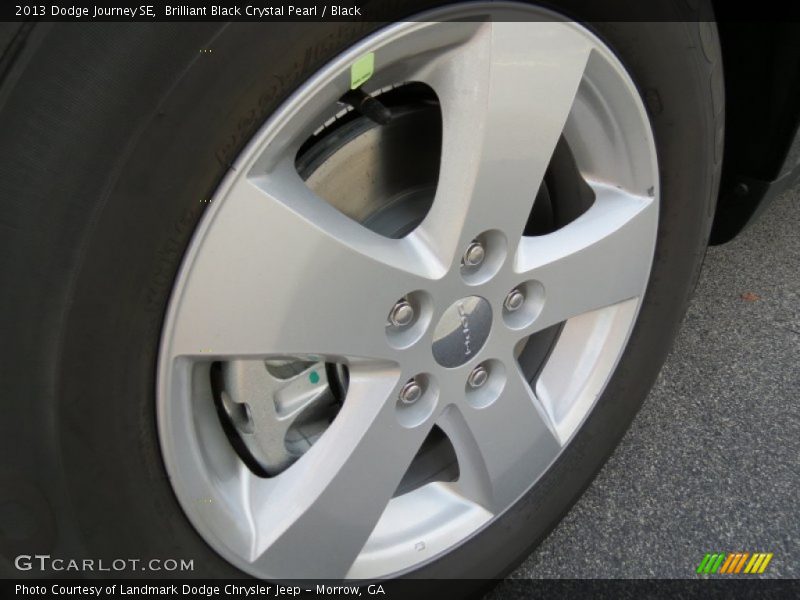 Brilliant Black Crystal Pearl / Black 2013 Dodge Journey SE