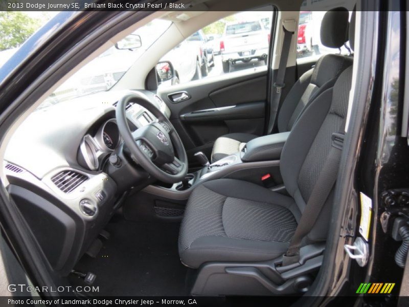 Brilliant Black Crystal Pearl / Black 2013 Dodge Journey SE