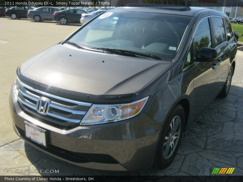 Smoky Topaz Metallic / Truffle 2011 Honda Odyssey EX-L