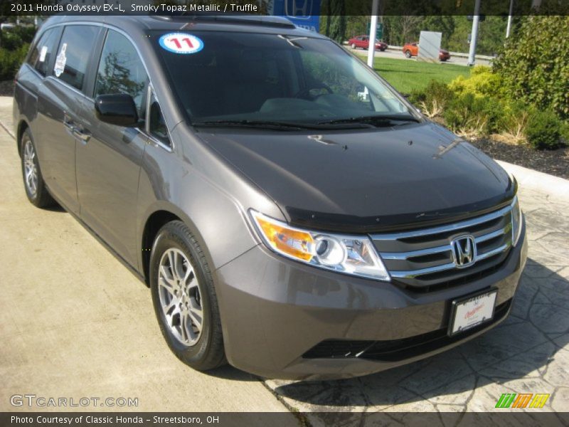 Smoky Topaz Metallic / Truffle 2011 Honda Odyssey EX-L