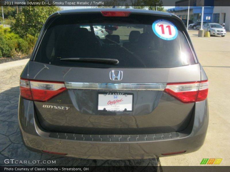 Smoky Topaz Metallic / Truffle 2011 Honda Odyssey EX-L
