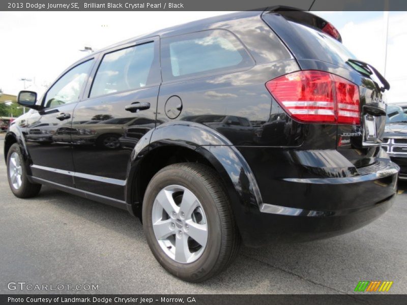 Brilliant Black Crystal Pearl / Black 2013 Dodge Journey SE