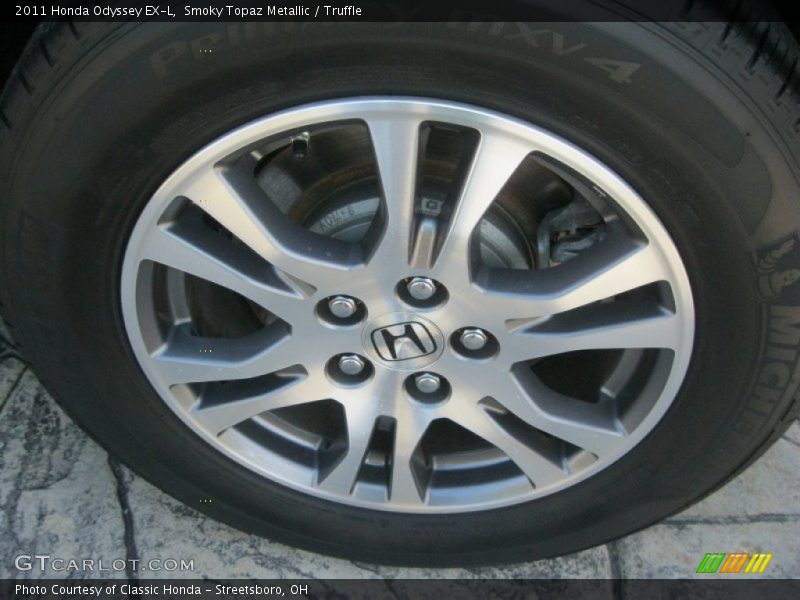 Smoky Topaz Metallic / Truffle 2011 Honda Odyssey EX-L