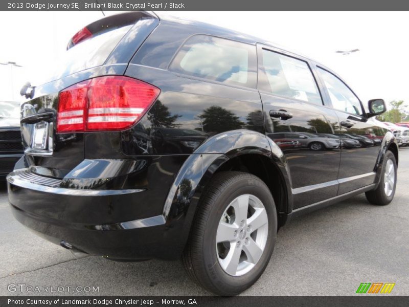 Brilliant Black Crystal Pearl / Black 2013 Dodge Journey SE