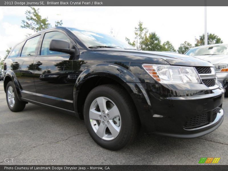Brilliant Black Crystal Pearl / Black 2013 Dodge Journey SE