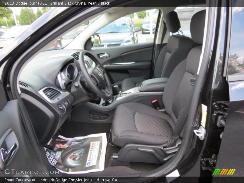 Brilliant Black Crystal Pearl / Black 2013 Dodge Journey SE