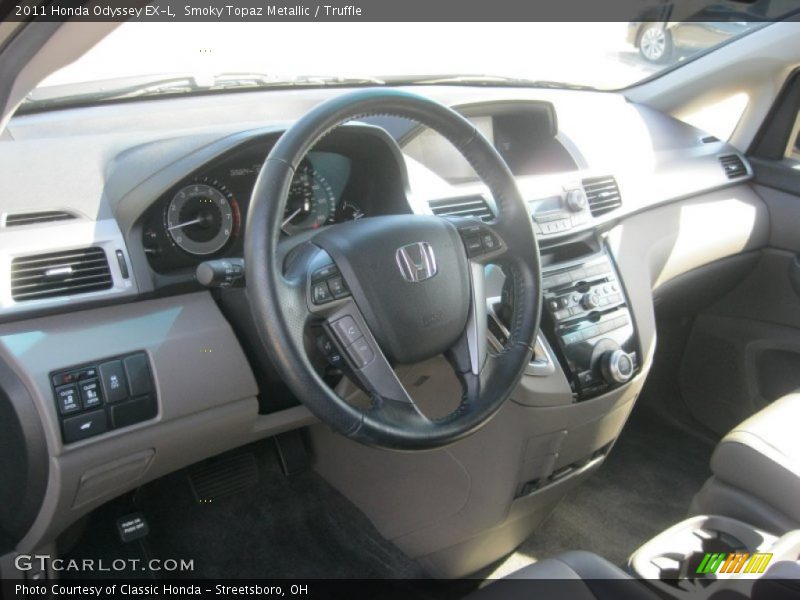 Smoky Topaz Metallic / Truffle 2011 Honda Odyssey EX-L