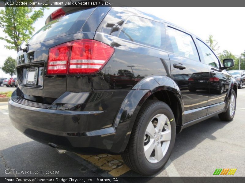 Brilliant Black Crystal Pearl / Black 2013 Dodge Journey SE