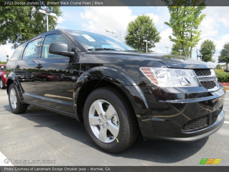 Brilliant Black Crystal Pearl / Black 2013 Dodge Journey SE