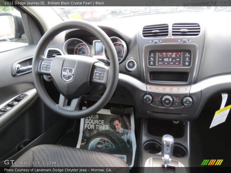 Brilliant Black Crystal Pearl / Black 2013 Dodge Journey SE