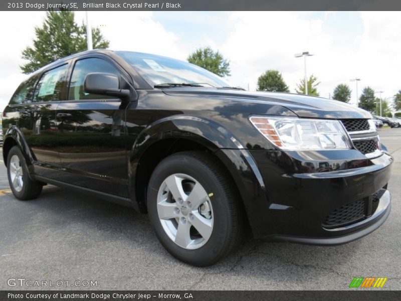 Brilliant Black Crystal Pearl / Black 2013 Dodge Journey SE