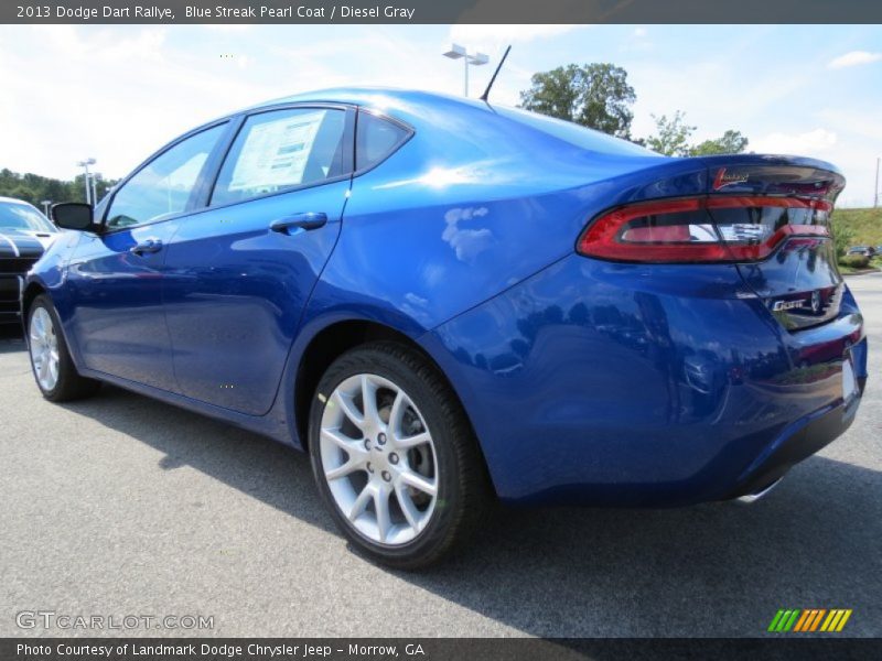 Blue Streak Pearl Coat / Diesel Gray 2013 Dodge Dart Rallye