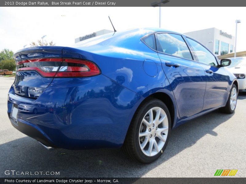 Blue Streak Pearl Coat / Diesel Gray 2013 Dodge Dart Rallye