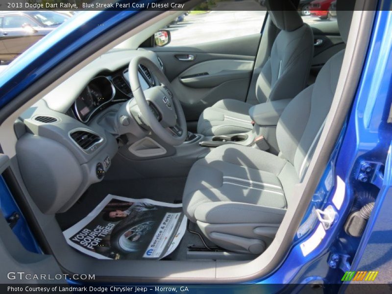 Blue Streak Pearl Coat / Diesel Gray 2013 Dodge Dart Rallye